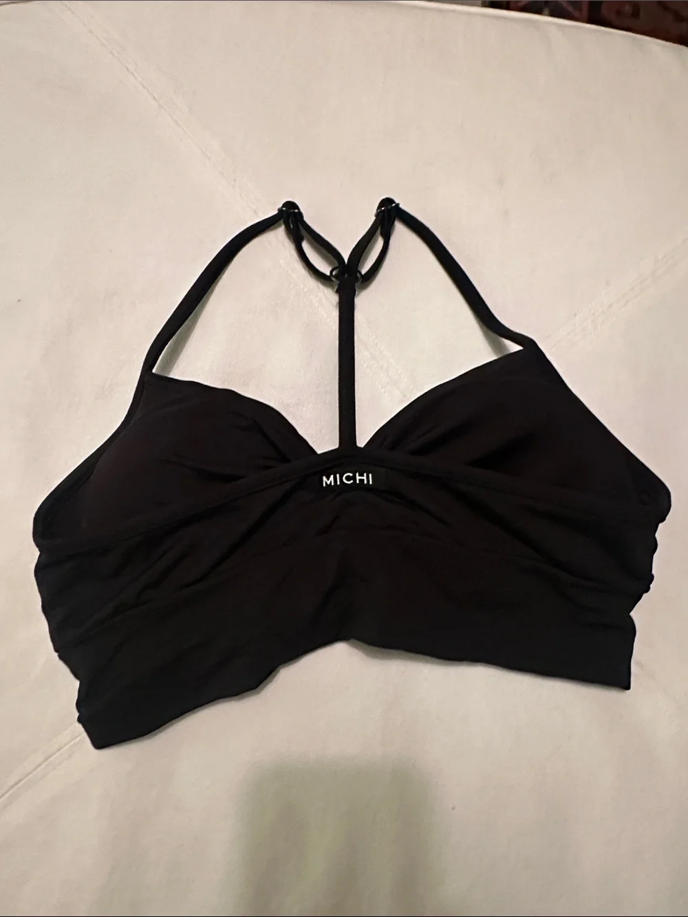 MICHI Palma Longline Sports Bra in Black